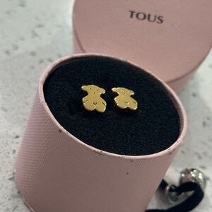 Tous Elegant Gold Bear Studs